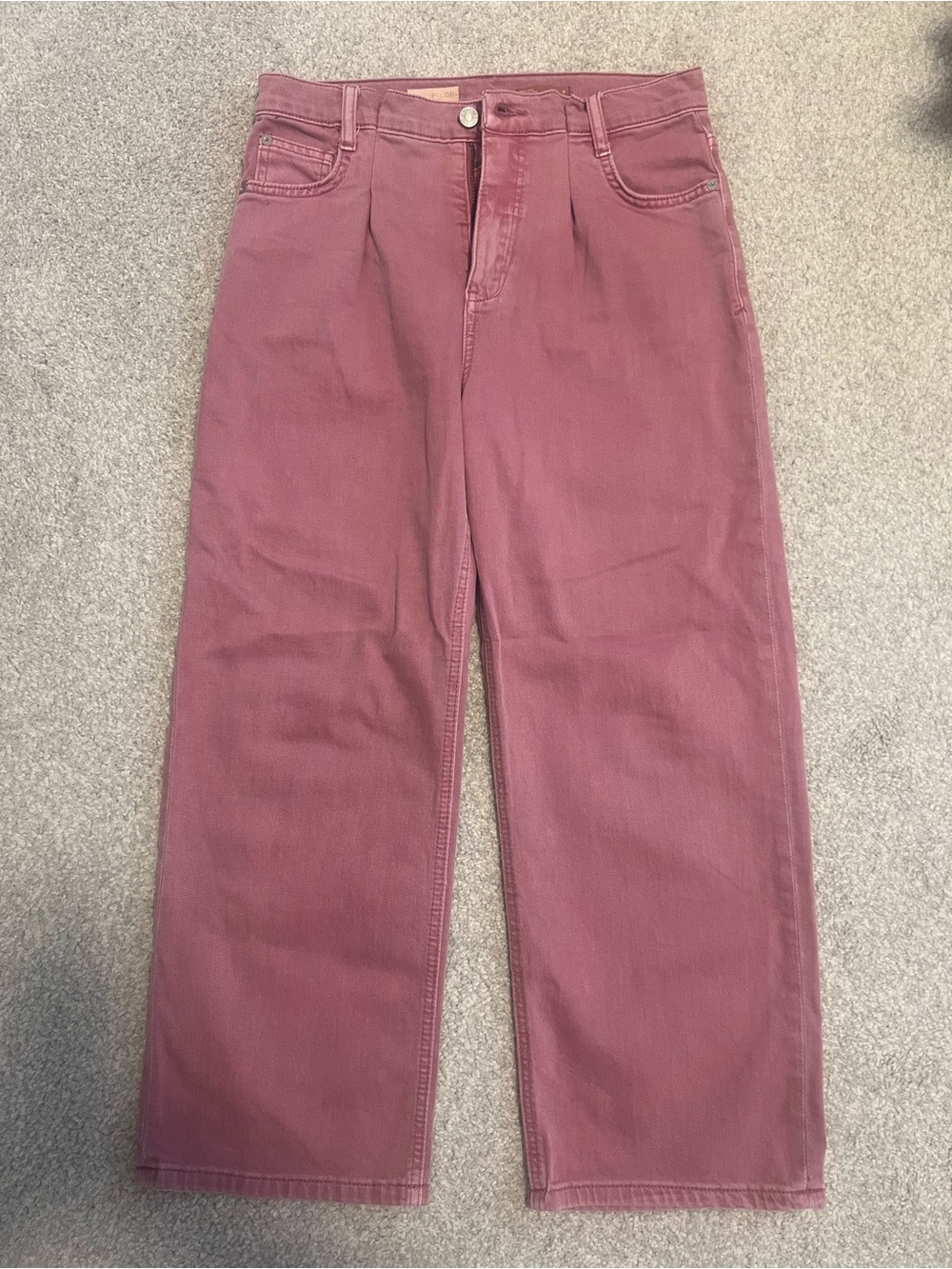 Pilcro Straight-Leg Jeans in Dusty Rose